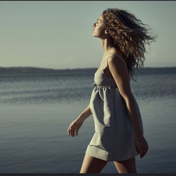 Doen Heirloom Caitrin Dress in Frost - Blue XXS - Picture 3 of 11